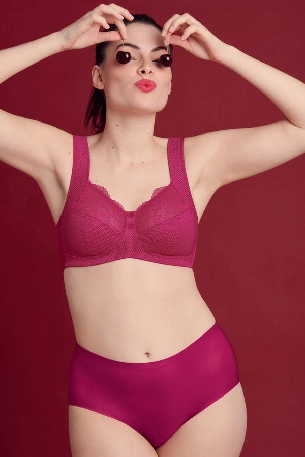 Anita Essential saumaton korkeavyötäröinen alushousu pinkki